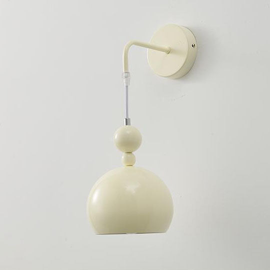 Scandinavian Gourd Iron Glass 1-Light Wall Sconce Lamp