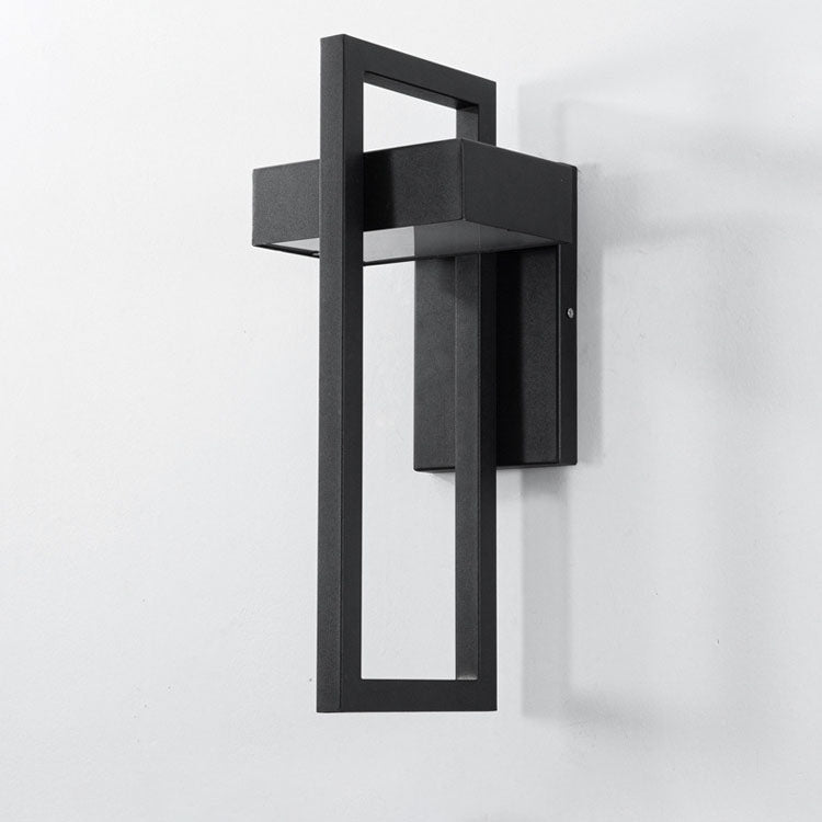Minimalist Rectangular Stainless Steel LED Wall Sconce Lamp