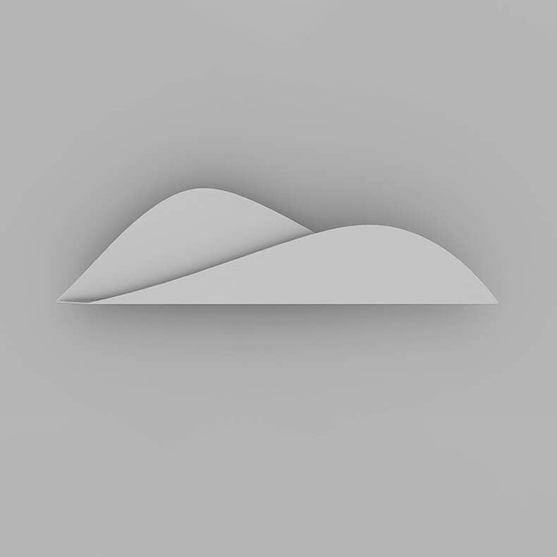 Minimalist Mountains Design Iron LED Wall Sconce Lamp