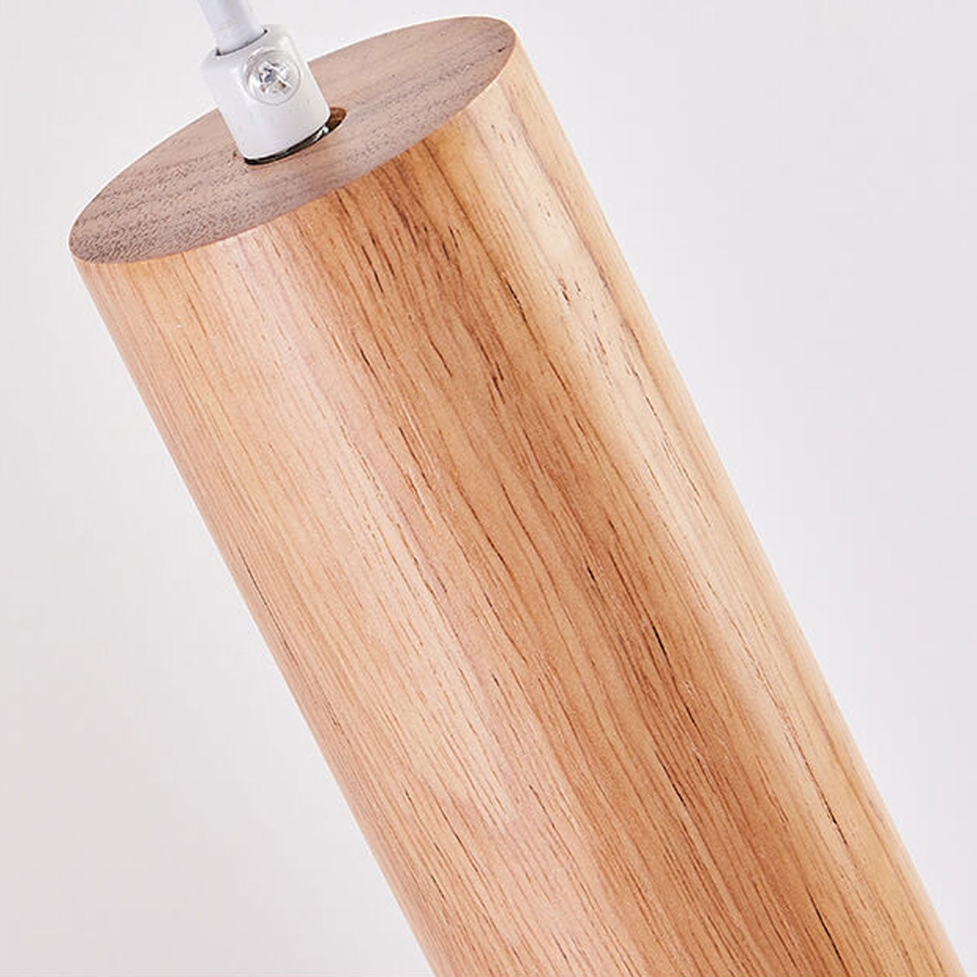 Minimalist Solid Wood Cylinder Column LED Wall Sconce Lamp