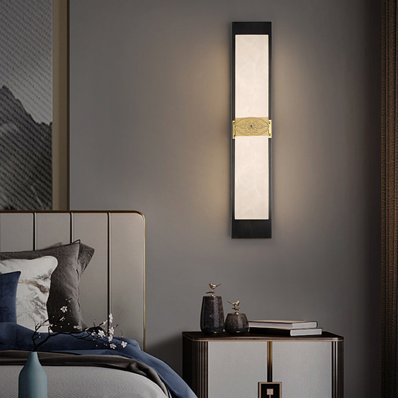 Chinese Strip Chinese Knot Cymbidium LED Wall Sconce Lamp