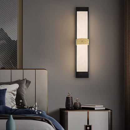 Chinese Strip Chinese Knot Cymbidium LED Wall Sconce Lamp