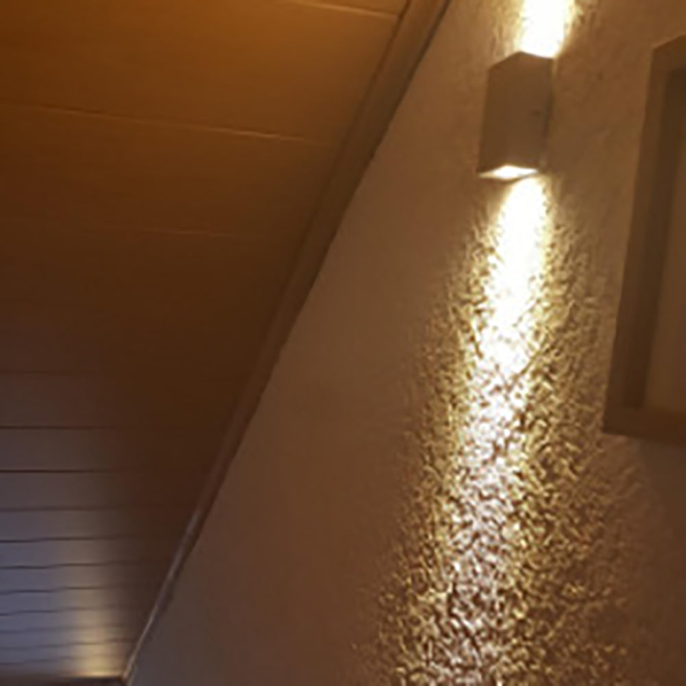 Simplicity Waterproof Aluminum Cubic LED Wall Sconce Lamp