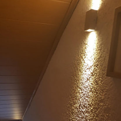 Simplicity Waterproof Aluminum Cubic LED Wall Sconce Lamp