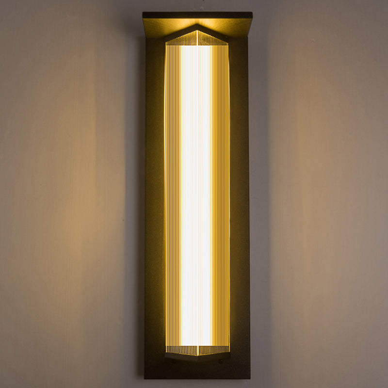 Simplicity Acrylic Shade LED Waterproof Wall Sconce Lamp