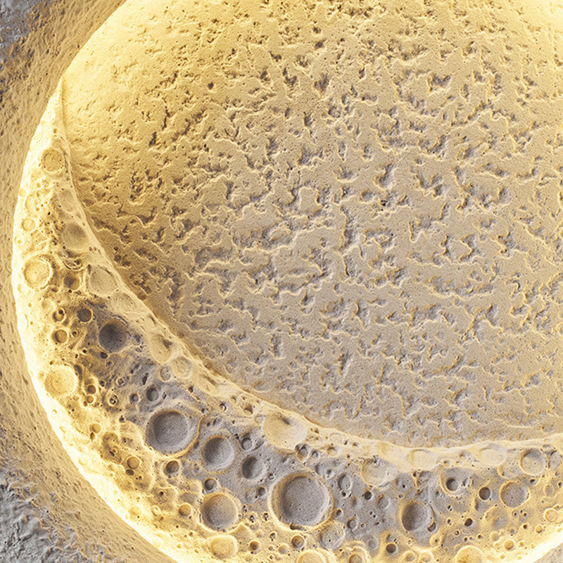 Waterproof Round Moon Warm Light LED Wall Sconce Lamp