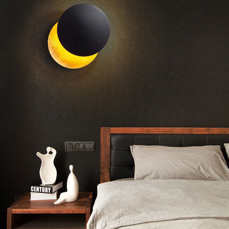Modern Simplicity Alloy Round LED Wall Sconce Lamp