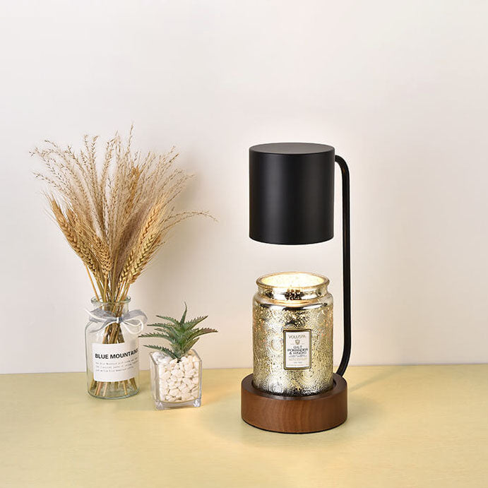 Japanese Minimalist Wood Timing Dimming Table Lamp