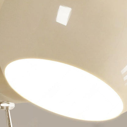 Cream Round Iron Aluminum 1-Light Wall Sconce Lamp