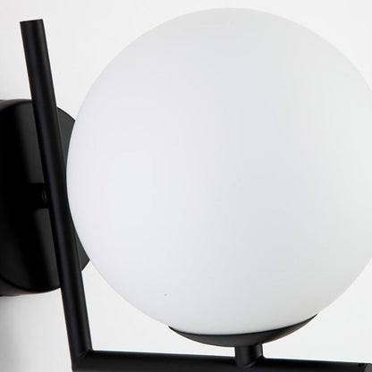 Nordic Metal Glass Ball 1-Light Wall Sconce Lamp