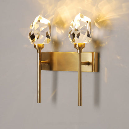 Full Crystal Scepter Design 1/2-Light LED Wall Sconce Lamp
