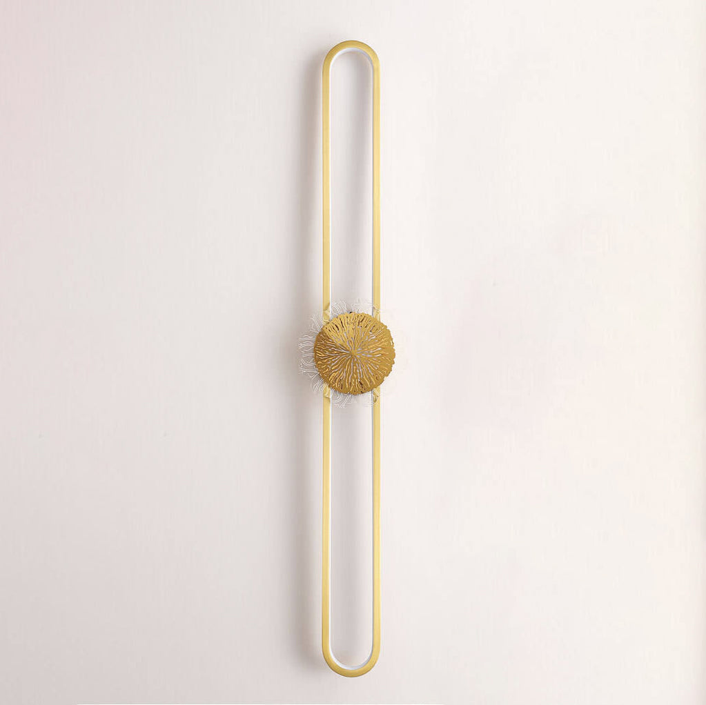 Full Copper Minimalist Ring Design LED Wall Sconce Lamp