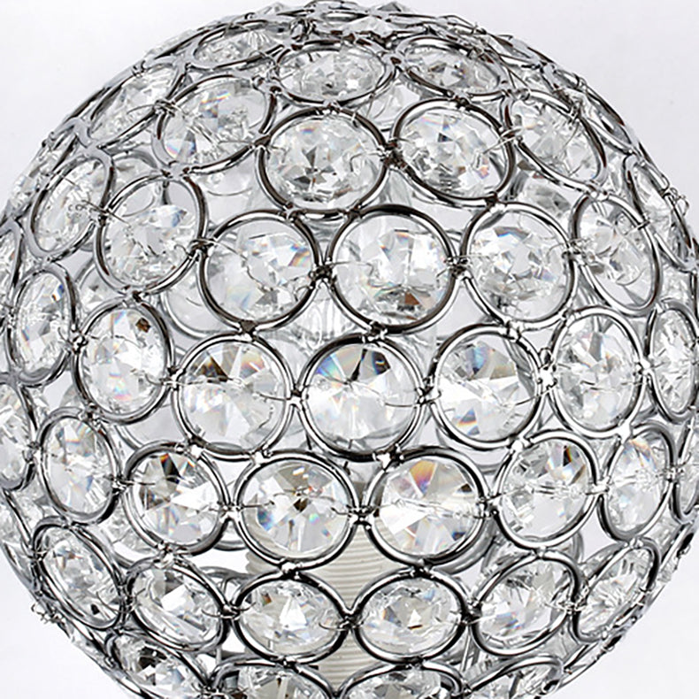 Scandinavian Base Iron Crystal 1/2 Light Wall Sconce Lamp
