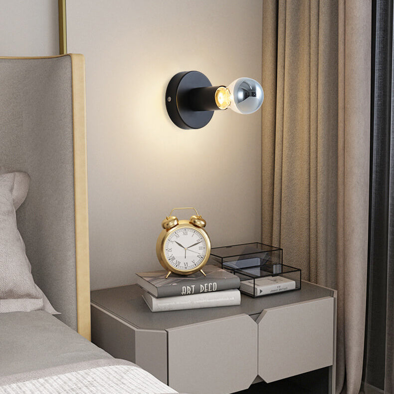 Iron Ceramic Base Ambient Light 1-Light Wall Sconce Lamp