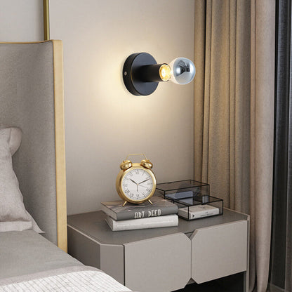 Iron Ceramic Base Ambient Light 1-Light Wall Sconce Lamp