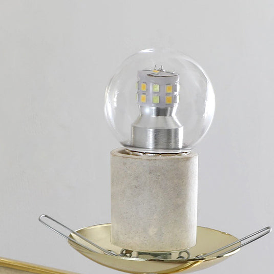 Nordic Metal Glass Ball 1-Light Wall Sconce Lamp