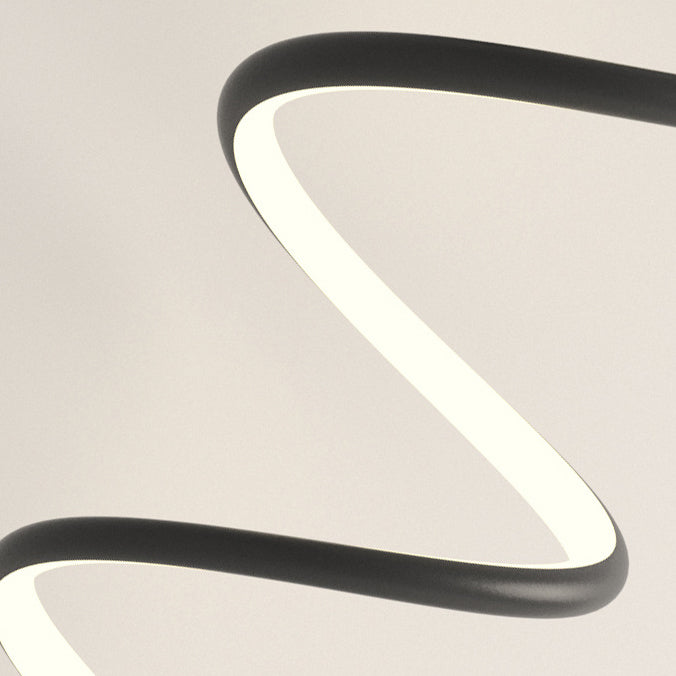 Modern Minimalist Spiral Aluminum Iron LED Wall Sconce Lamp