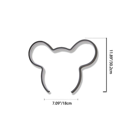 Cartoon Mouse Strip Aluminum Silicone LED Wall Sconce Lamp