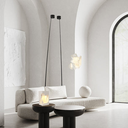 Rectangular Plaster Recessed 1-Light Wall Sconce Lamp