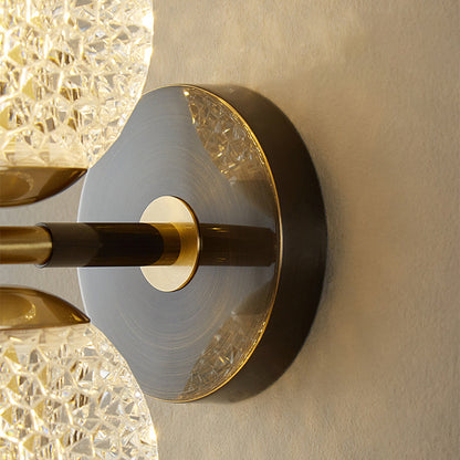 All Acrylic Spherical Lamp Shade 1/2-Light Wall Sconce Lamp