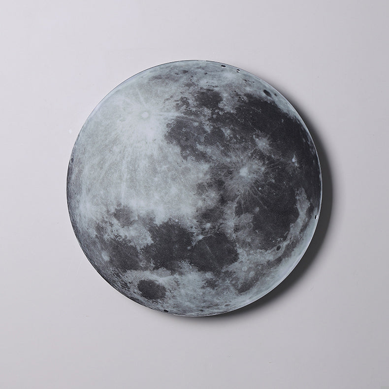 Creative Round Moon Aluminum Acrylic LED Wall Sconce Lamp