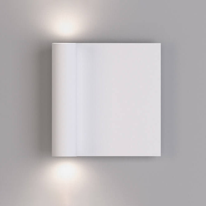 Square Up and Down Illuminated LED Wall Sconce Lamp