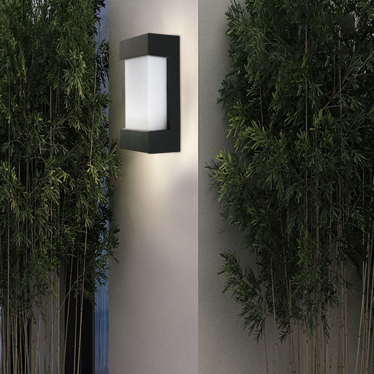 Square Acrylic Outdoor Waterproof LED Wall Sconce Lamp