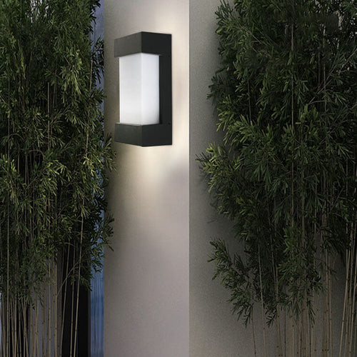 Square Acrylic Outdoor Waterproof LED Wall Sconce Lamp