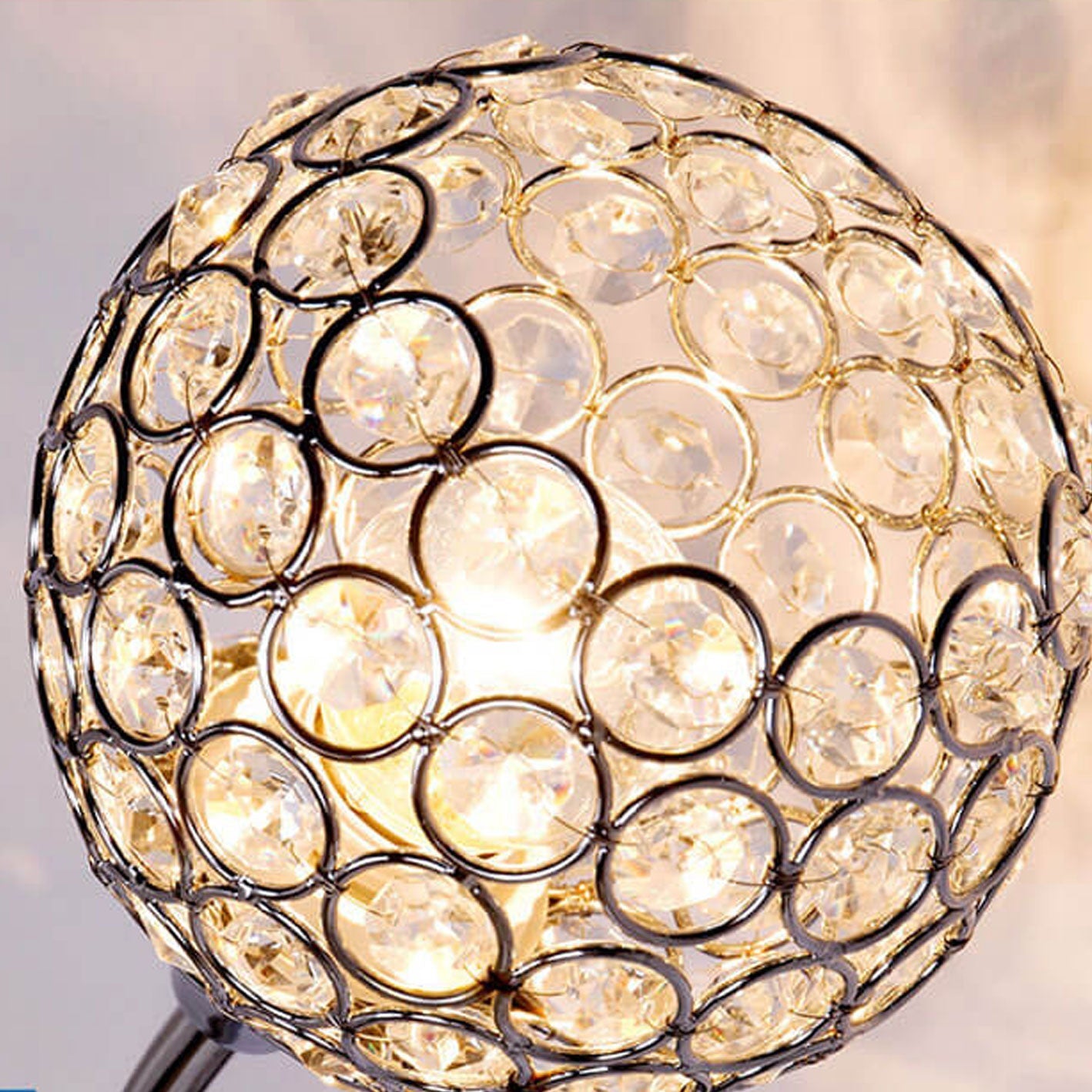Modern European Crystal Romantic 1-Light Wall Sconce Lamp