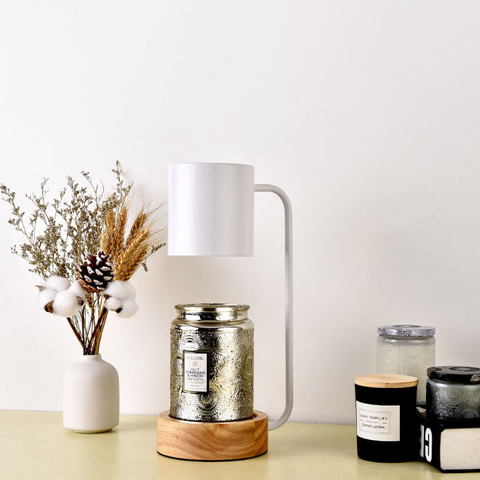 Japanese Minimalist Wood Timing Dimming Table Lamp