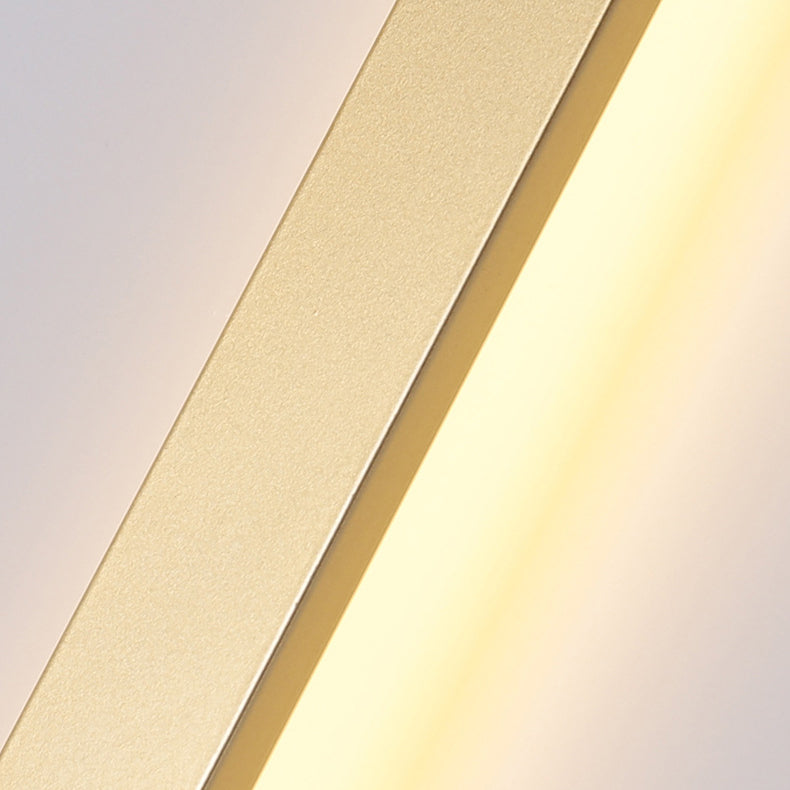 Minimalist Long Strip Iron Acrylic LED Wall Sconce Lamp