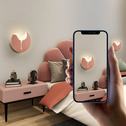 Creative Iron Acrylic Sapling Shade LED Wall Sconce Lamp