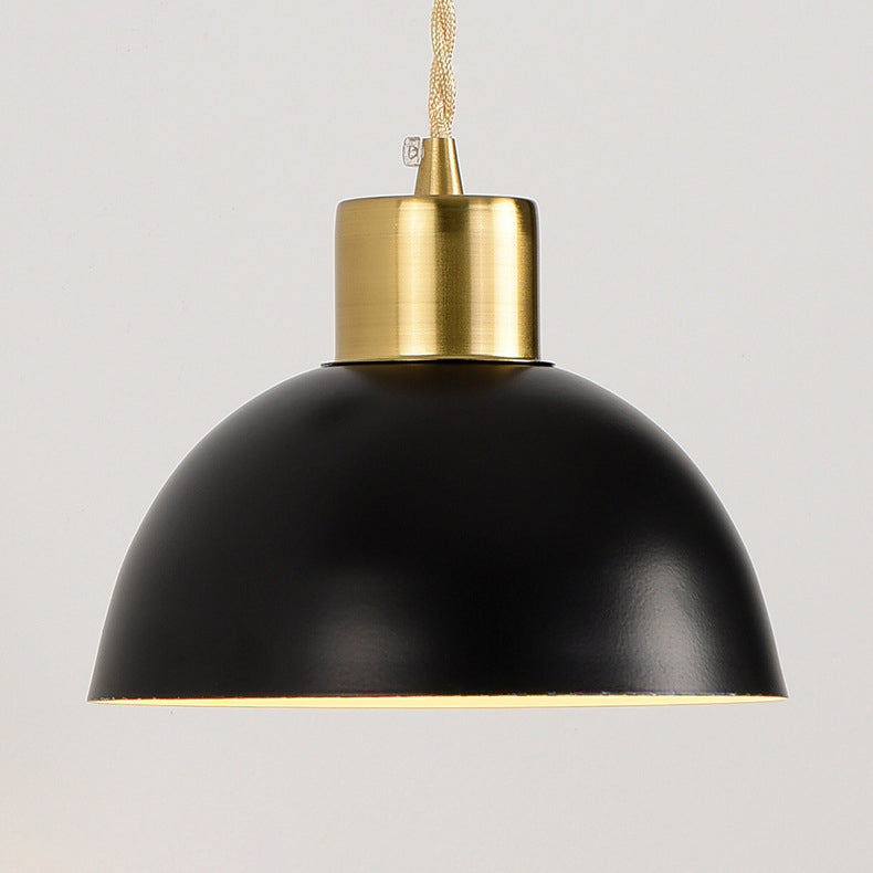 Half Circle Pendant Wire Iron 1-Light Wall Sconce Lamp