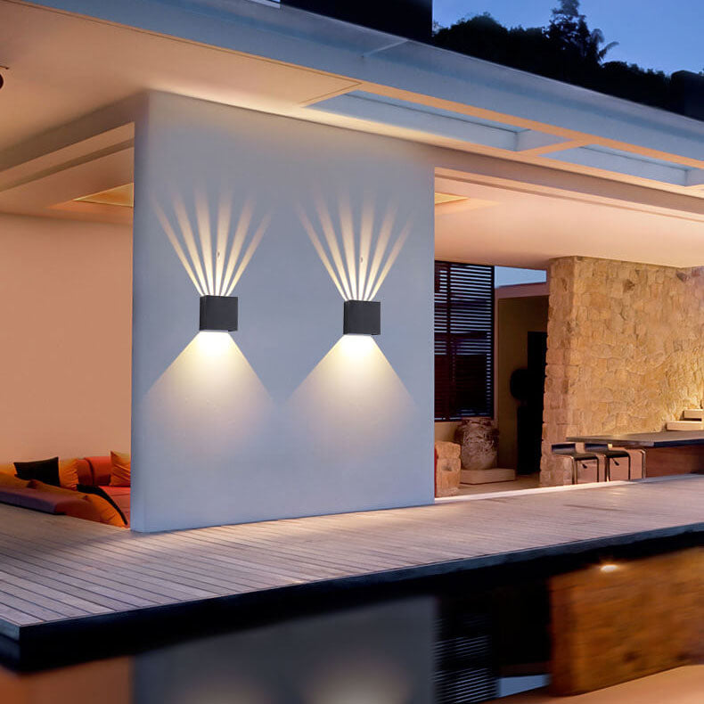 Pure Dimmable Angle Square LED Outdoor Wall Sconce Lamp