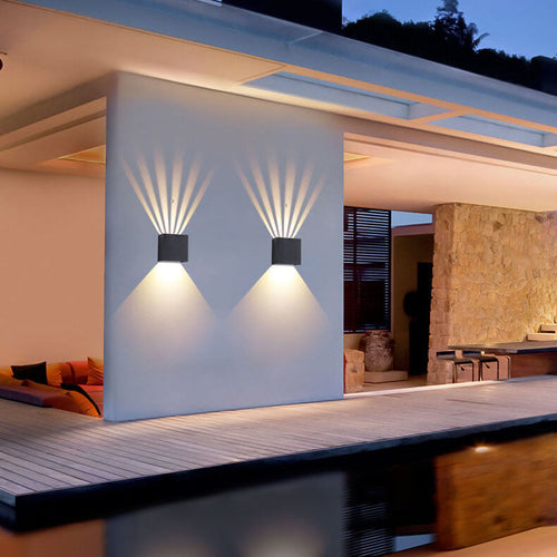 Pure Dimmable Angle Square LED Outdoor Wall Sconce Lamp