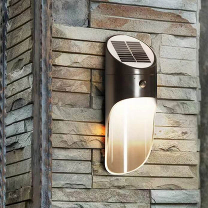 Solar LED Sensor Outdoor Waterproof Wall Sconce Lamp