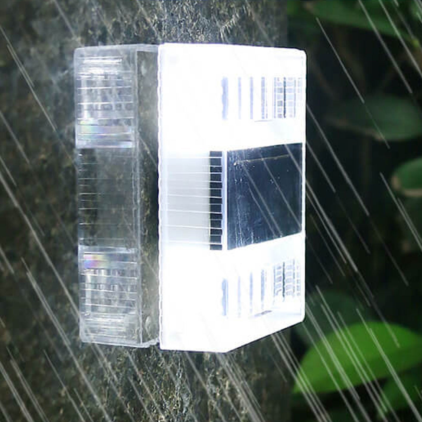 Solar Down LED Outdoor Decorative Garden Wall Sconce Lamp