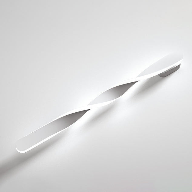 Spiral Long Aluminum Silicone LED Wall Sconce Lamp