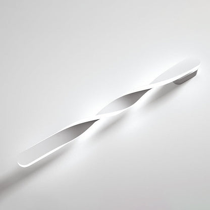 Spiral Long Aluminum Silicone LED Wall Sconce Lamp