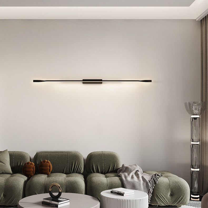 Aluminum Straight Line Silicone LED Wall Sconce Lamp