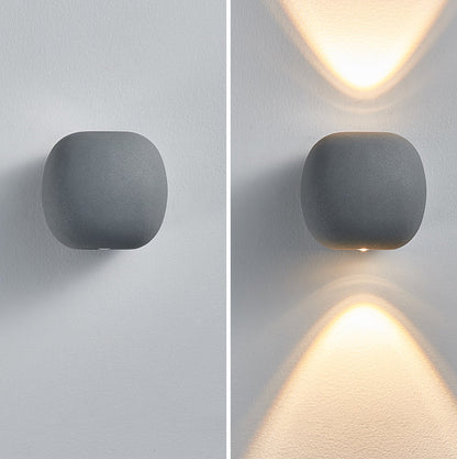 Modern Simplicity Aluminum Spherical LED Wall Sconce Lamp