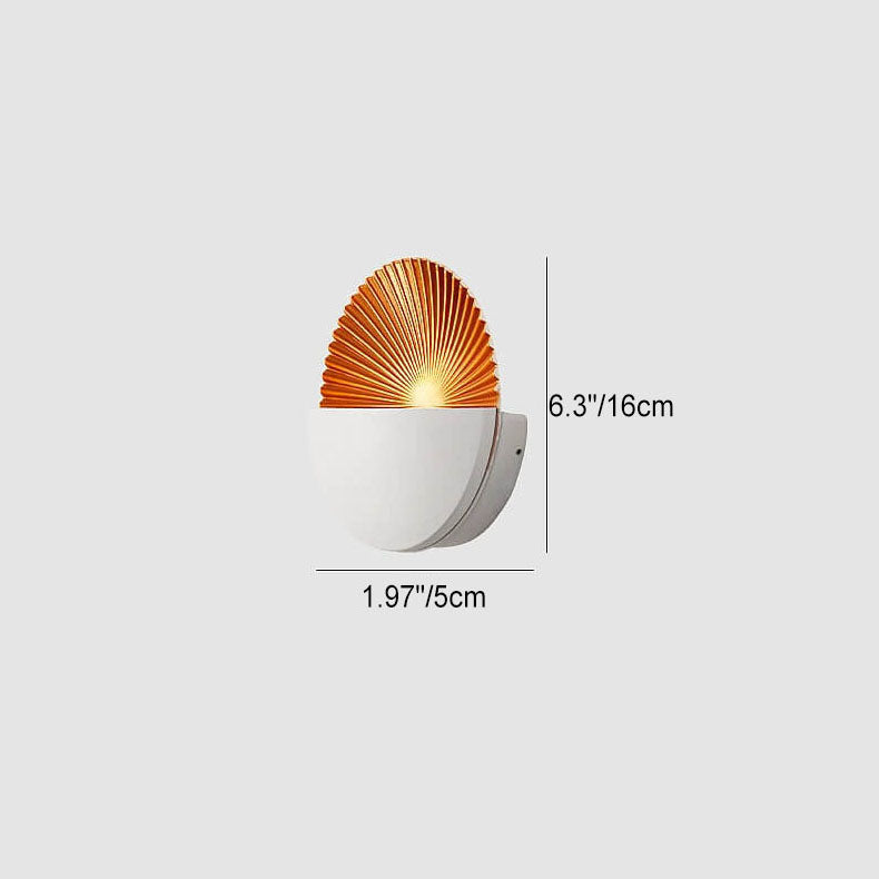 Creative Aluminum Shell Shade LED Wall Sconce Lamp