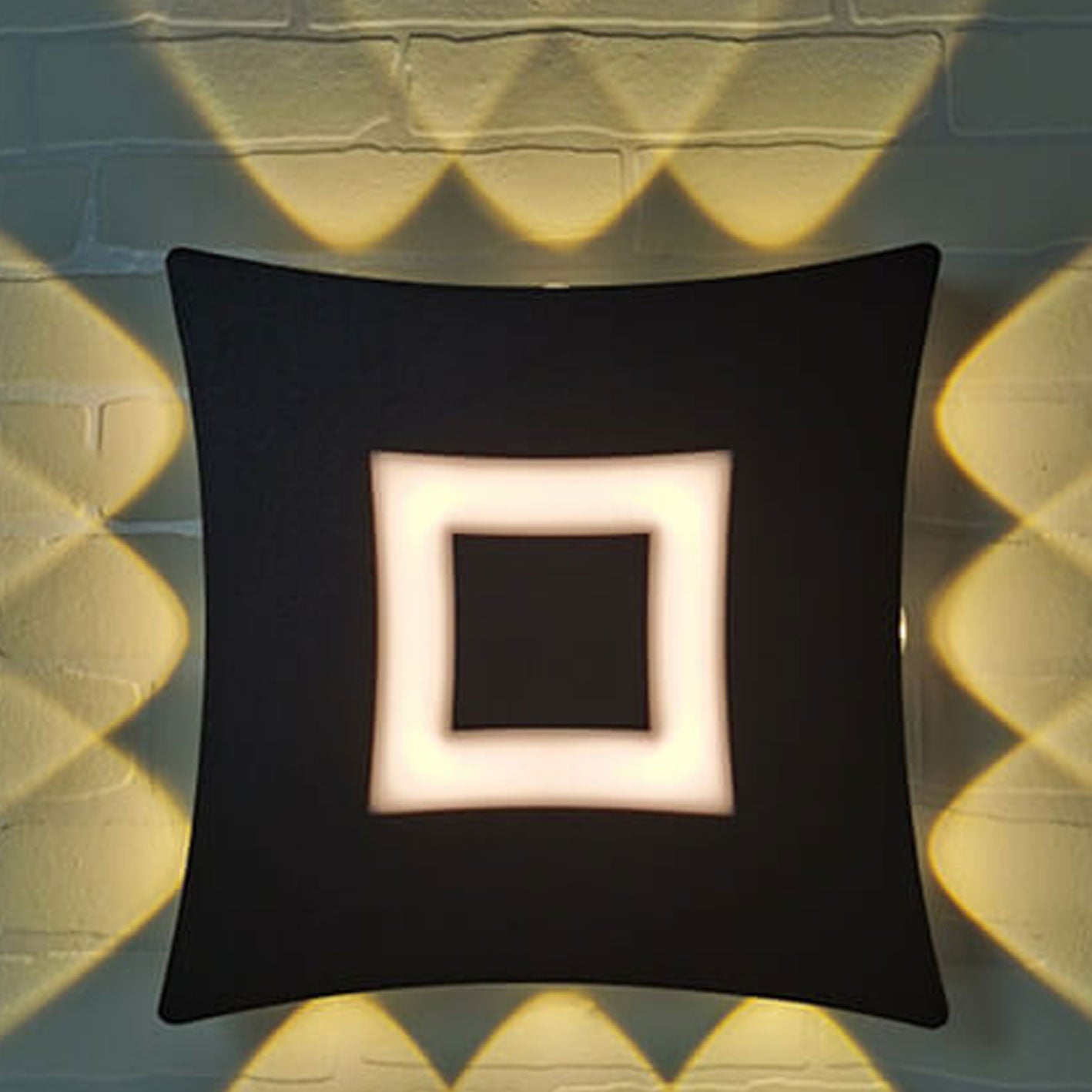 Square Luminous LED Outdoor Garden Wall Sconce Lamp