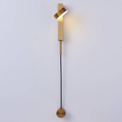 Minimalist Long Aluminum Iron Acrylic LED Wall Sconce Lamp