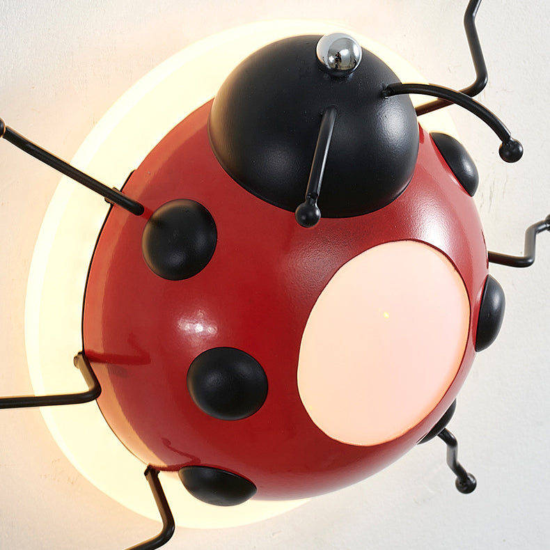 Creative Cartoon Beetle Acrylic LED Kids Wall Sconce Lamp
