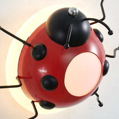Creative Cartoon Beetle Acrylic LED Kids Wall Sconce Lamp