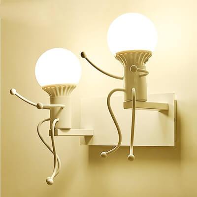 Creative Art Villain Iron 2-Light Wall Sconce Lamp