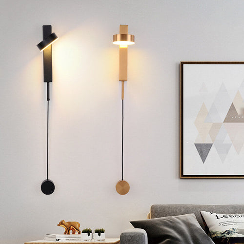 Postmodern Metal 1-Light Long Strip LED Wall Sconce Lamps