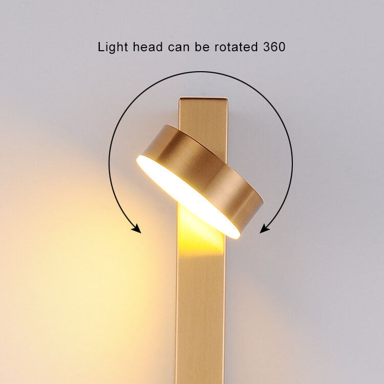 Postmodern Metal 1-Light Long Strip LED Wall Sconce Lamps