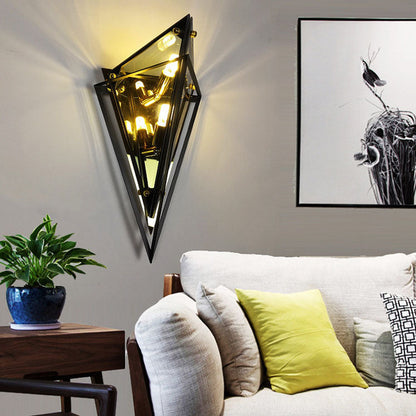 Modern Creative Glass Triangle 1-Light Wall Sconce Lamp